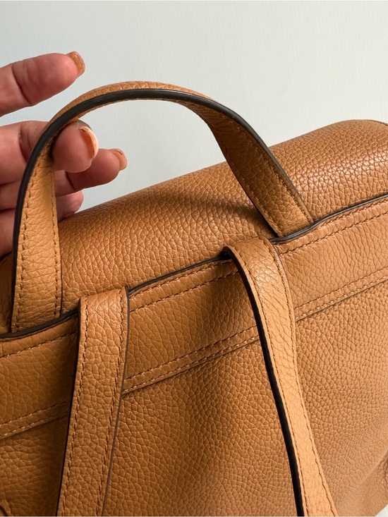 Tory Burch Bleker Cognac Pebbled Leather Backpack main image 9